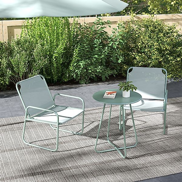 Outsunny Balkonset 3tlg. Bistro-Set, Balkonmöbel-Set inkl. günstig online kaufen