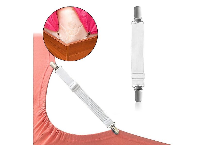 BAYLI Spannbettlaken Verstellbare Bettlakenspanner [2er Set], Betttuchspann günstig online kaufen