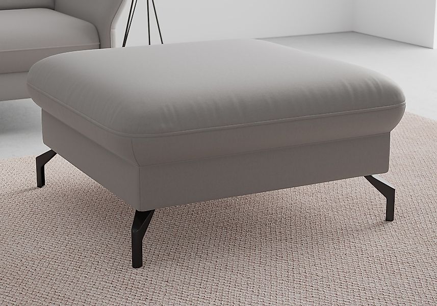 sit&more Hocker "Fashion", inklusive Federkern, mit hochwertigen, schwarzen günstig online kaufen