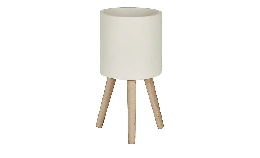 Pflanzständer   ¦ weiß ¦ Massivholz,Magnesia,Holz ¦ Maße (cm): H: 30,5  Ø: günstig online kaufen