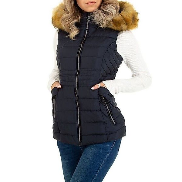 Ital-Design Steppweste Damen Freizeit (87256497) Kapuze (abnehmbar) Gefütte günstig online kaufen