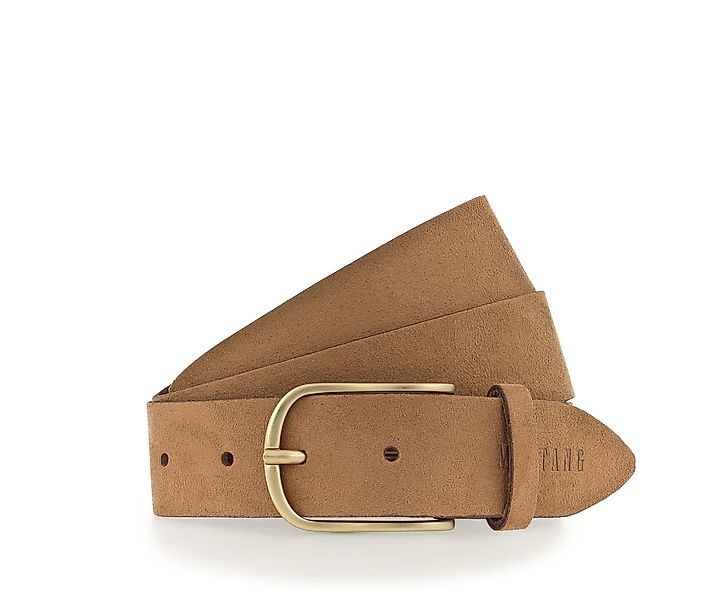 MUSTANG Ledergürtel angerautes Leder, dezente Logoprägung, 3,5 cm breit günstig online kaufen