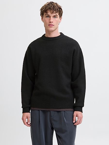Jack & Jones Rundhalspullover "JJESOHO OLLIE KNIT CREW NECK SN" Materialmix günstig online kaufen