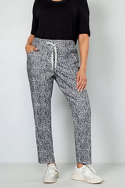 MIAMODA Lederimitathose Joggpants Leomuster Elastikbund günstig online kaufen