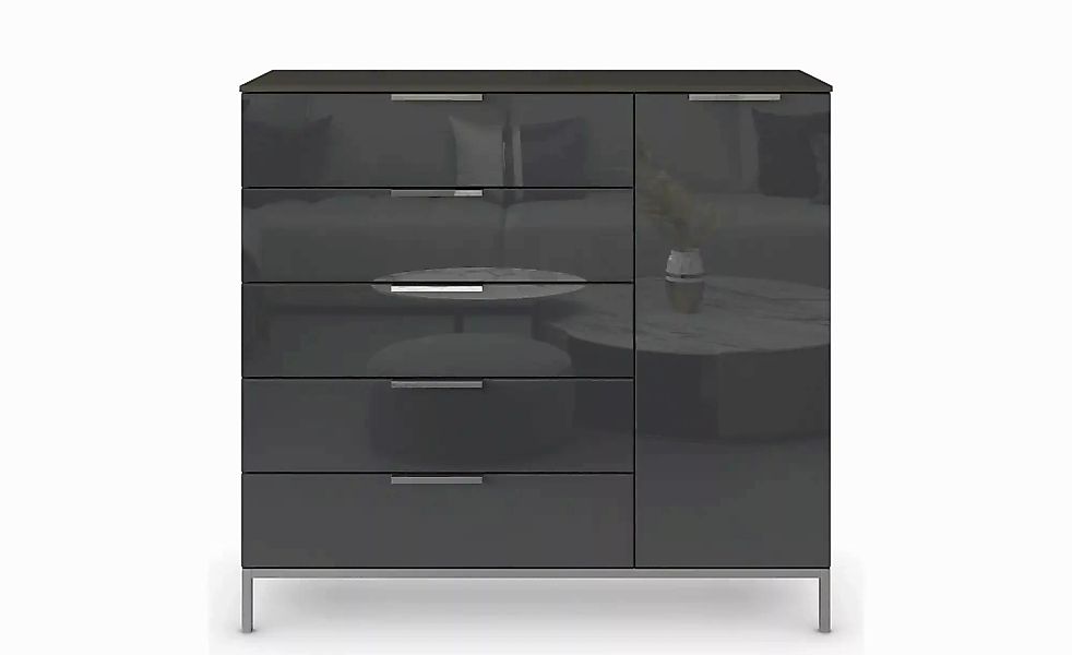 Sideboard ¦ schwarz ¦ Maße (cm): B: 120 H: 111 Kommoden & Sideboards > Side günstig online kaufen