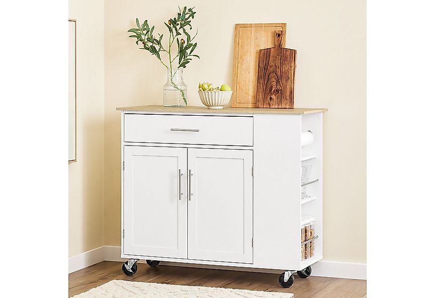 SoBuy Küchenwagen FKW108, Kücheninsel mit Arbeitsplatte, Sideboard freisteh günstig online kaufen