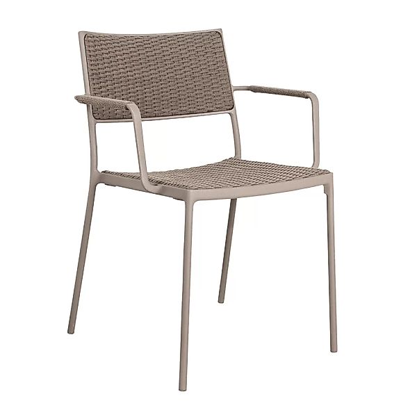 Cane-Line - Less Sessel stapelbar - taupe/Sitzschale Cane-line Soft Rope/Ge günstig online kaufen