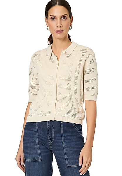 Zero Strickjacke zero Strickjacke gehäckelt Knopfleiste günstig online kaufen