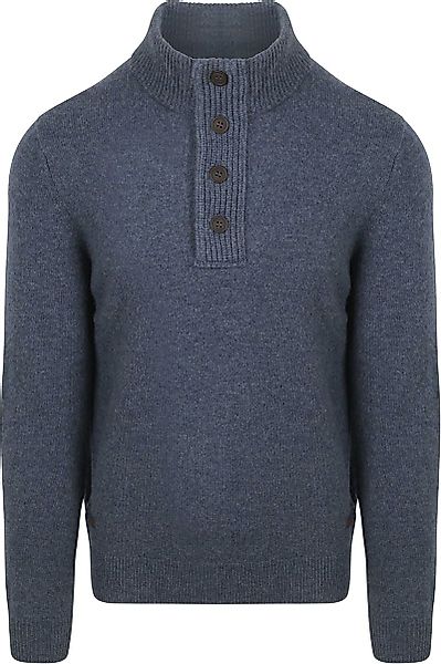 Barbour Mocker Pullover Wolle Indigo - Größe L günstig online kaufen