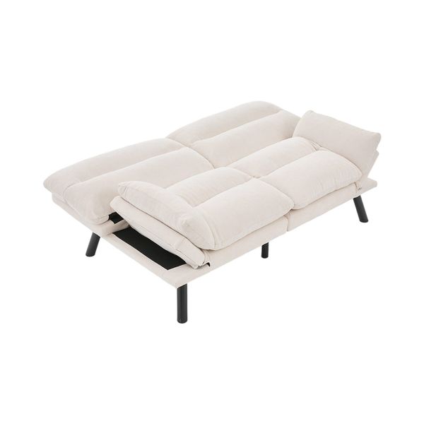 KLAM HOME Sofa Moderner Chenille-Zweisitzer mit günstig online kaufen