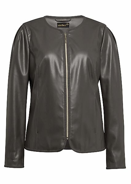 GOLDNER Lederimitatjacke "Kurzgröße Ausdrucksstarke softe Lederimitatjacke" günstig online kaufen