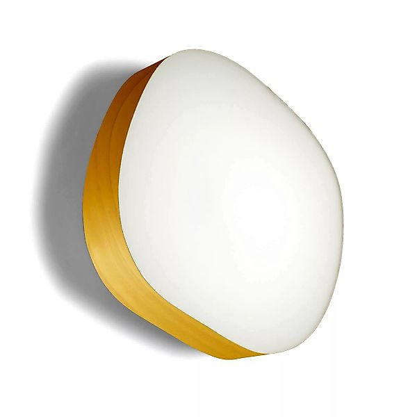 LZF Guijarro Large LED-Wandleuchte, gelb günstig online kaufen