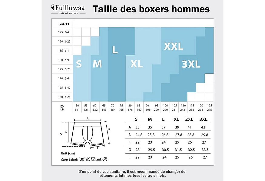 Fullluwaa Boxershorts Herren Boxershorts 12er Pack – Bequeme Unterhosen (12 günstig online kaufen