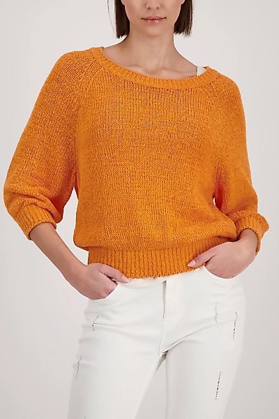 Monari Strickpullover "Pullover Basic Bändchen" Regular fit aus Bändchengar günstig online kaufen