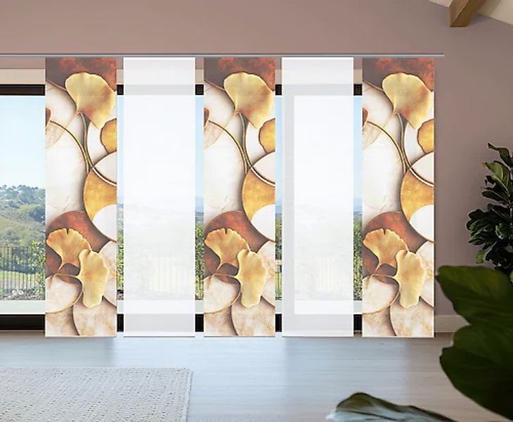 HOME in green Schiebegardine »STORM« Paneelwagen 5 Stk. tlg. Bambusoptik, S günstig online kaufen