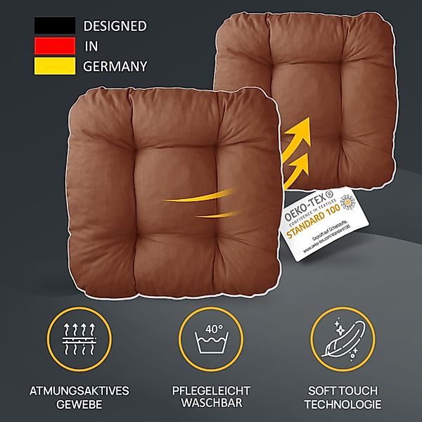 LILENO HOME Stuhlkissen Sitzkissen für Gartenstuhl, günstig online kaufen