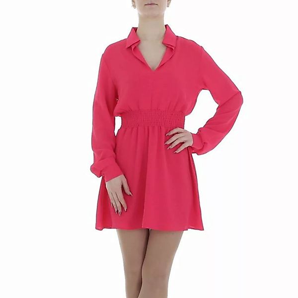 Ital-Design Minikleid Damen Party & Clubwear Chiffon Crinkle-Optik Blusenkl günstig online kaufen