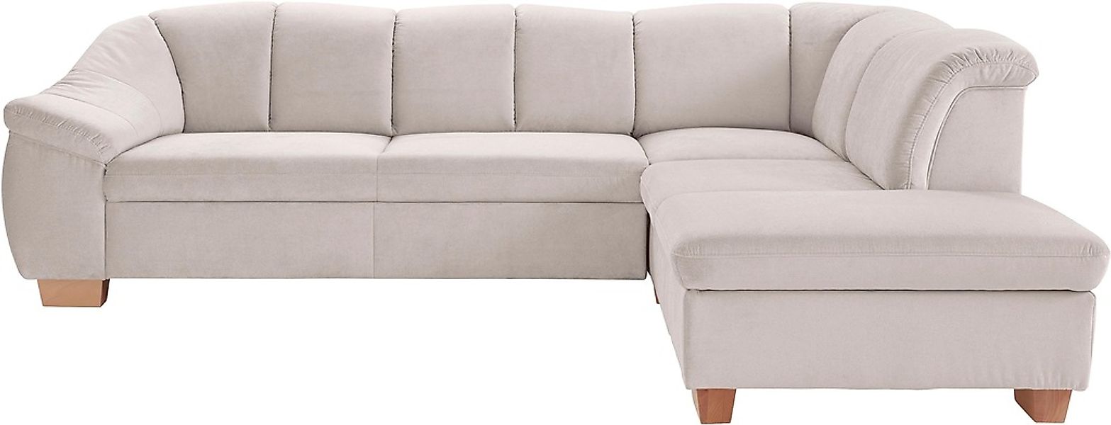 sit&more Ecksofa »Santo L-Form«, mit Federkern, wahlweise mit Bettfunktion günstig online kaufen