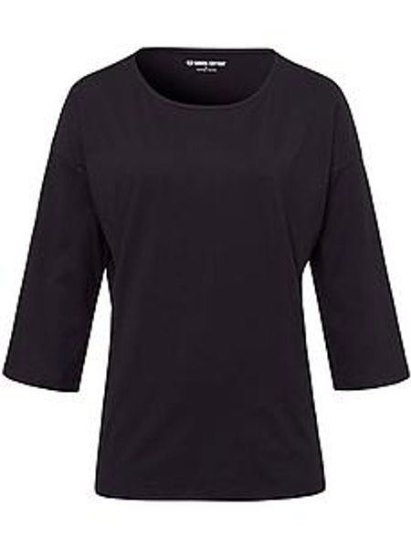 Rundhals-Shirt Gurli Green Cotton schwarz günstig online kaufen