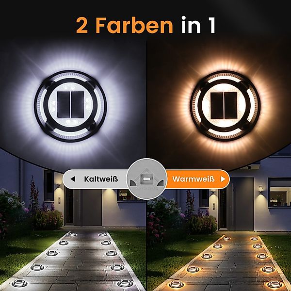 Quntis LED Solarleuchte 4 Stück Aussen günstig online kaufen