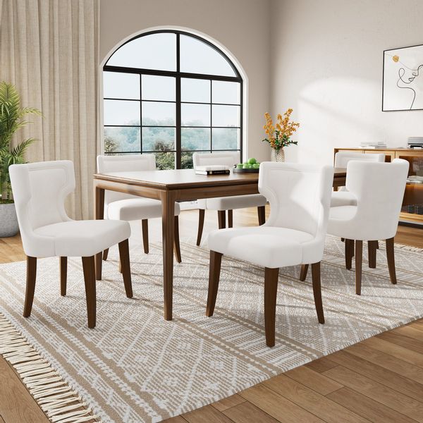 MODFU Esszimmerstuhl mit Beinen aus Massivholz günstig online kaufen