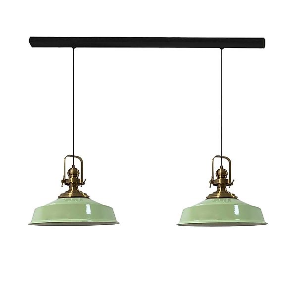 Bamyum Pendelleuchte Asletl Hängelampe aus Metall 2 Flammige, E27, Vintage günstig online kaufen