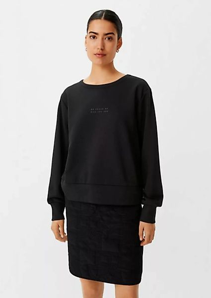 comma casual identity Sweatshirt Sweatshirt mit gummiertem Print günstig online kaufen