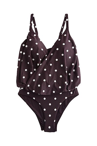 Next Badeanzug Bauchformender Blouson-Badeanzug in Wickeloptik (1-St) günstig online kaufen