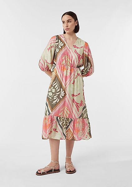 Comma Maxikleid Fließendes Kleid aus Viskosemix günstig online kaufen