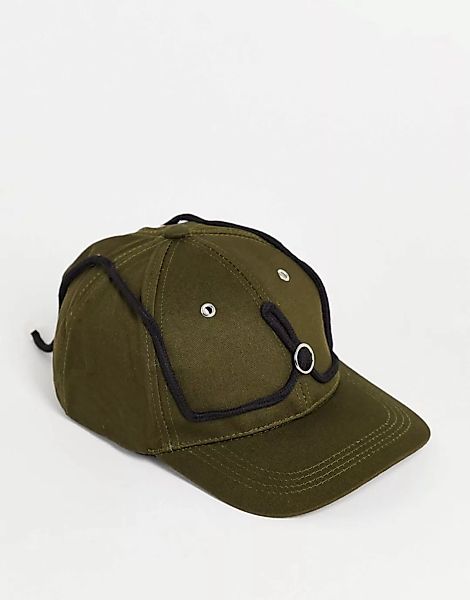SVNX – Kappe mit Kordelzugdetail-Grün günstig online kaufen