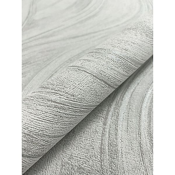 Newroom Vliestapete Vitucci Hellgrau Wellen Modern Strukturiert FSC® günstig online kaufen
