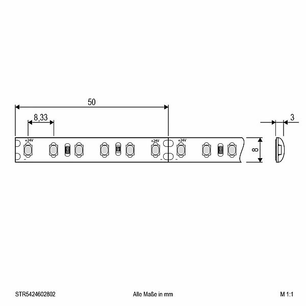 EVN STR5424 LED-Strip IP54 5m 48W 3.000K günstig online kaufen