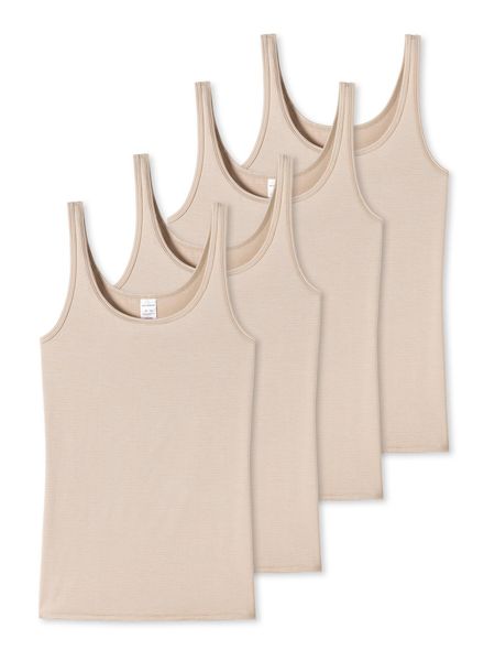 Schiesser Spaghettitop Modal Essentials (4-tlg) schmale günstig online kaufen