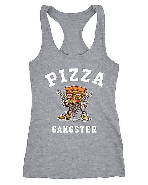 MoonWorks Tanktop Damen Tanktop Pizza Gangster Racerback Moonworks® günstig online kaufen