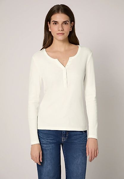 STREET ONE STUDIO Langarmshirt aus Baumwolle mit Stretchante günstig online kaufen