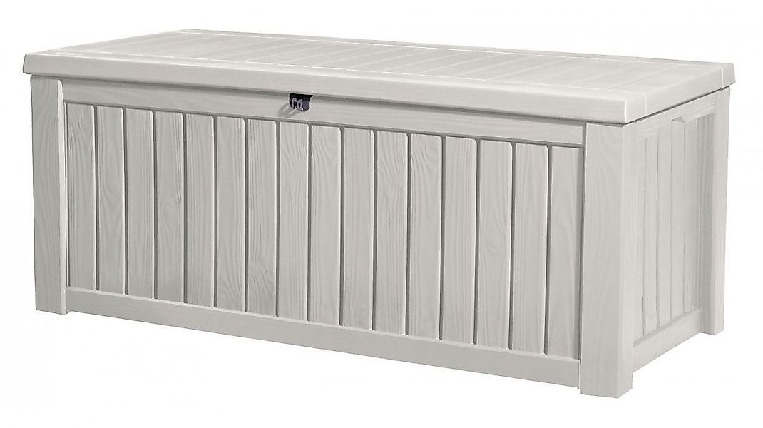 Keter Gartenbox Rockwood 570L Weiß naturgetreue günstig online kaufen