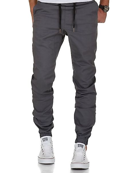 REPUBLIX Stretch-Hose AVILA Herren Basic Jogger Hose Chino mit Kontrast günstig online kaufen