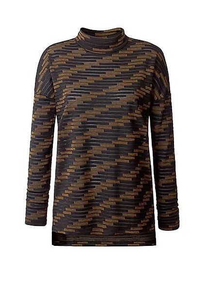 creation L T-Shirt CRéATION L Damen Jerseyshirt, schwarz-bronze günstig online kaufen
