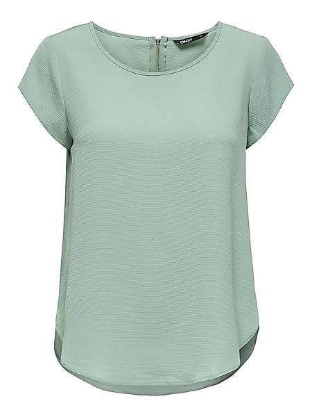 ONLY Blusenshirt Einfarbige Kurzarm Oberteil ONLVIC günstig online kaufen