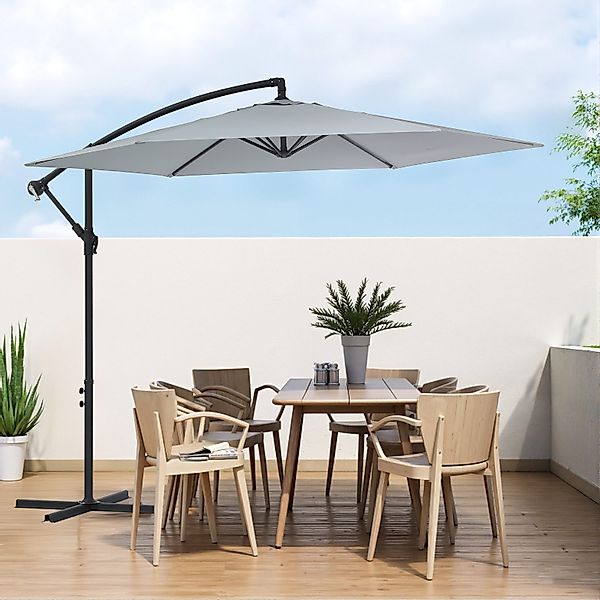 LETGOSPT Sonnenschirm Gartenschirm Ø300cm Sonnenschirm mit günstig online kaufen