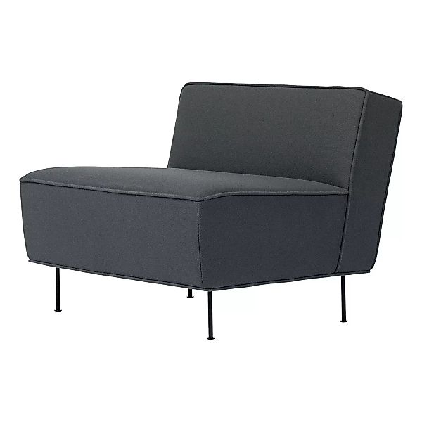 Gubi - Modern Line Lounge Sessel - grau/Stoff Kvadrat Tonus 615/BxHxT 80x70 günstig online kaufen