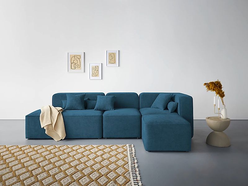 Home affaire Ecksofa "Sundstrup L-Form" Modulserie, individuelle Zusammenst günstig online kaufen