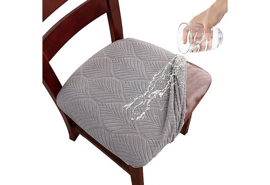 Coonoor Stuhlhusse Wasserdichte Jacquard-Stuhlhussen, dehnbare Stuhlhussen, günstig online kaufen