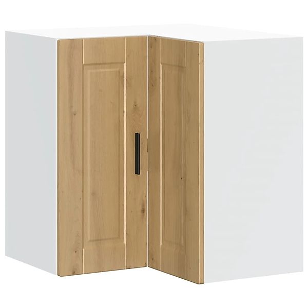vidaXL Küchen-Eckhängeschrank Porto Artisan-Eiche Holzwerkstoff 854106 günstig online kaufen
