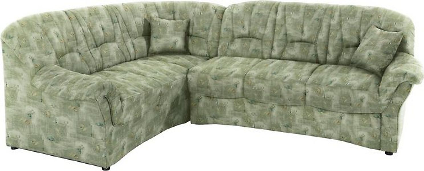 DOMO collection Ecksofa "Bahia, zeitlos und elegant, bequeme Armlehnen, L-F günstig online kaufen
