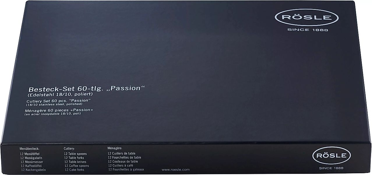 RÖSLE Besteck-Set »Passion«, (Set, 60 tlg.) günstig online kaufen