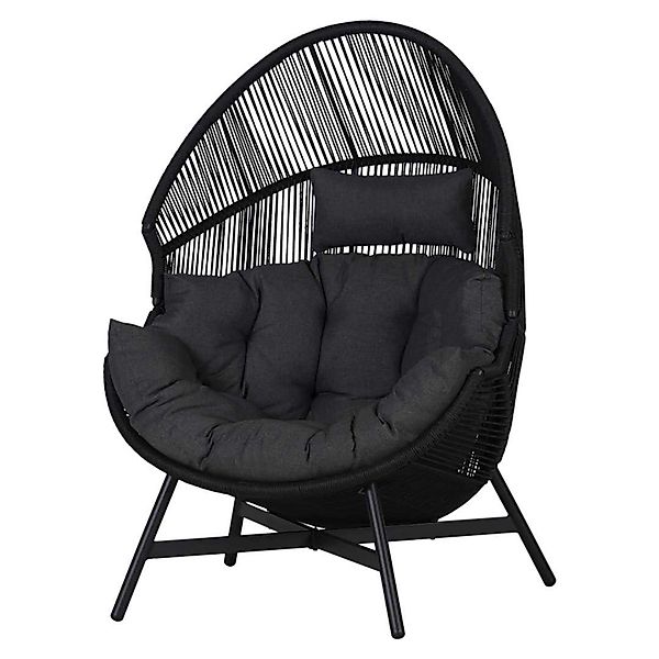 ebuy24 Gartenlounge-Set Benny Garten Sessel schwarz,grau. günstig online kaufen