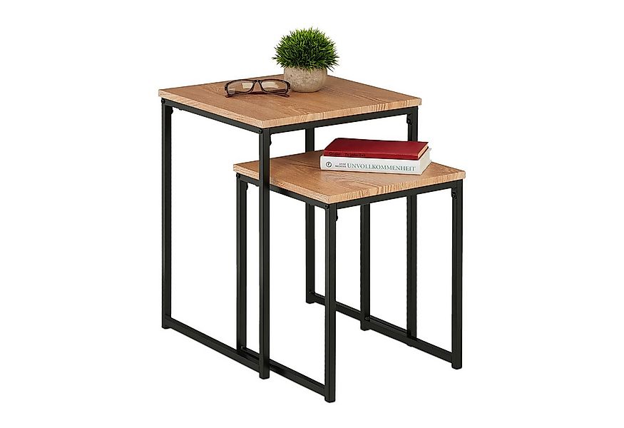 relaxdays Beistelltisch 2er Set (2er Set), C günstig online kaufen