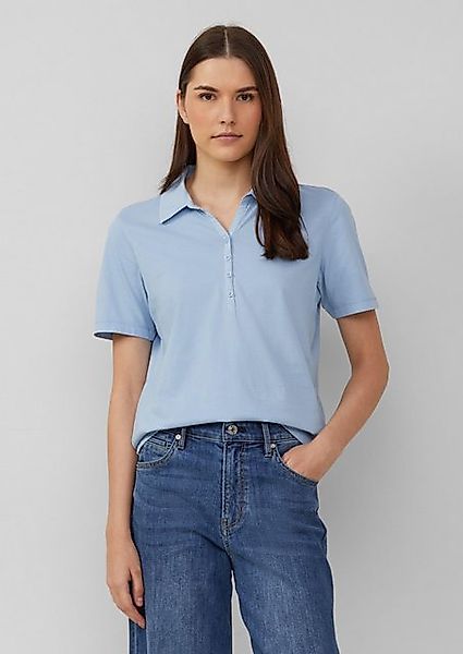 s.Oliver Kurzarmshirt Jersey-Polo mit Knopfleiste günstig online kaufen