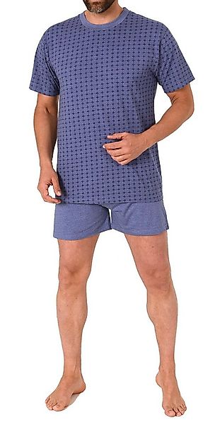 RELAX by Normann Pyjama Herren Schlafanzug kurzarm Shorty in Minimal-Optik günstig online kaufen